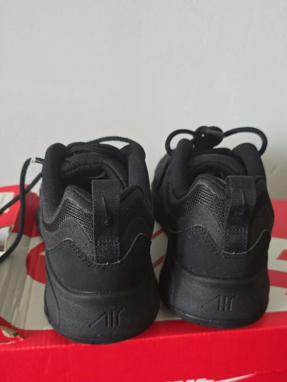 Nike Women's Red and White Sneaker Box - Bold Logo Packaging